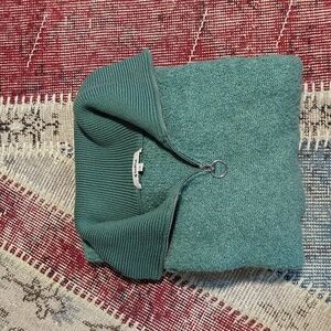 Garcia knit green teddy bear style zip up sweater